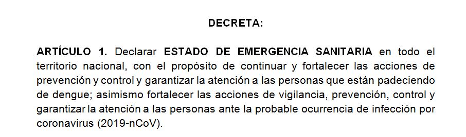 Emergencia sanitaria