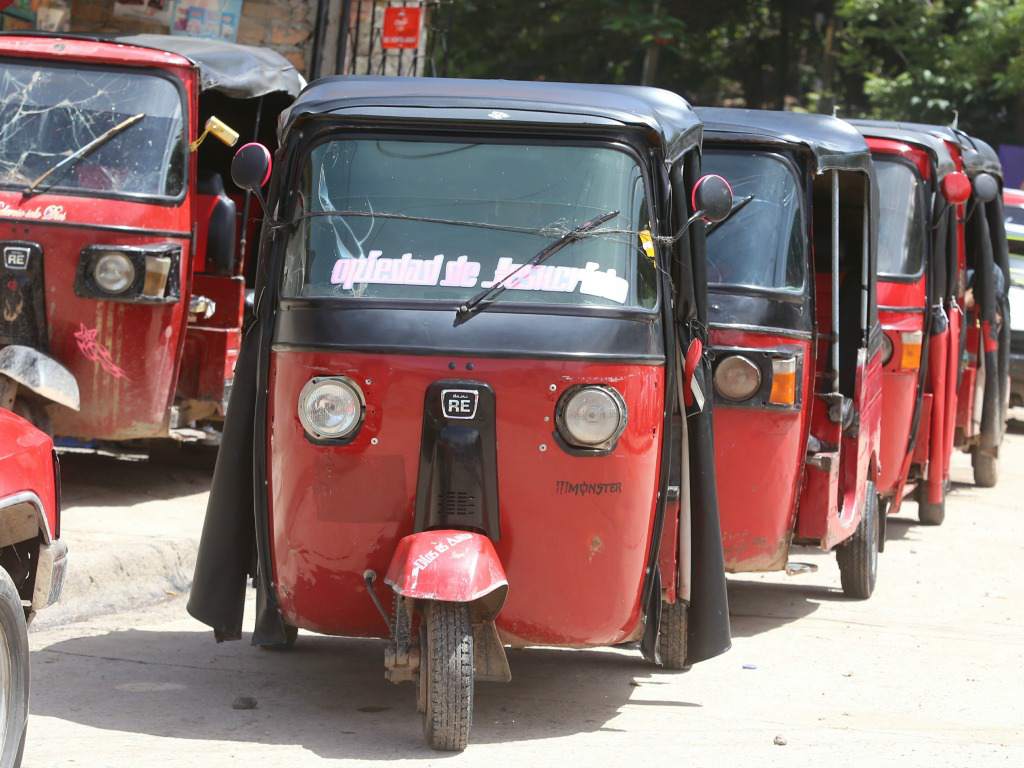 Mototaxis en Honduras.