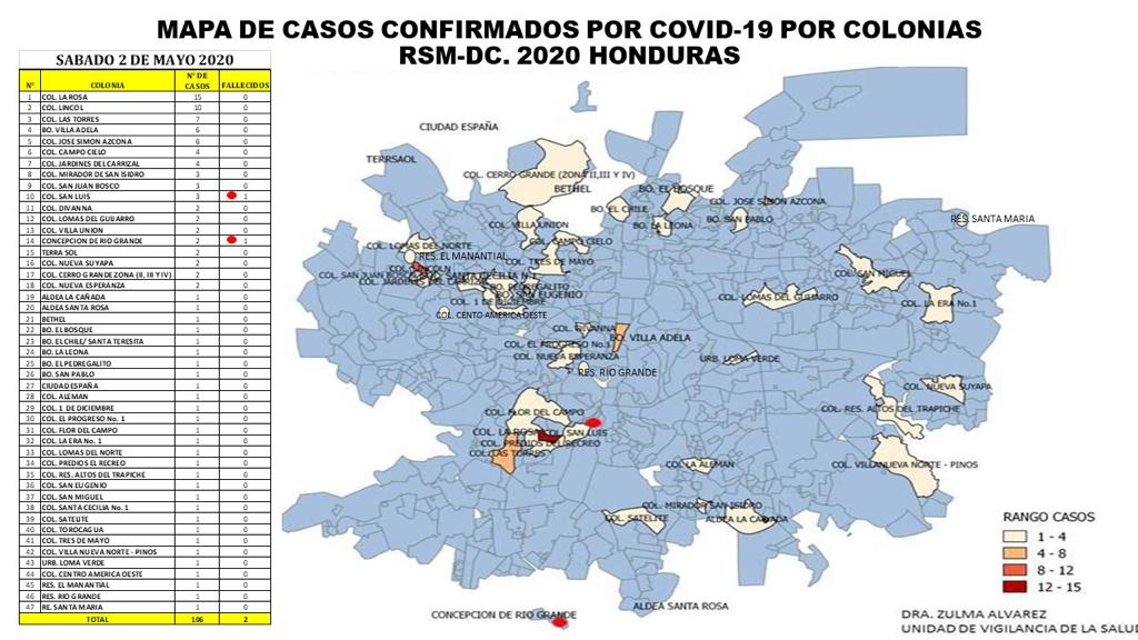  Estas colonias y residenciales 