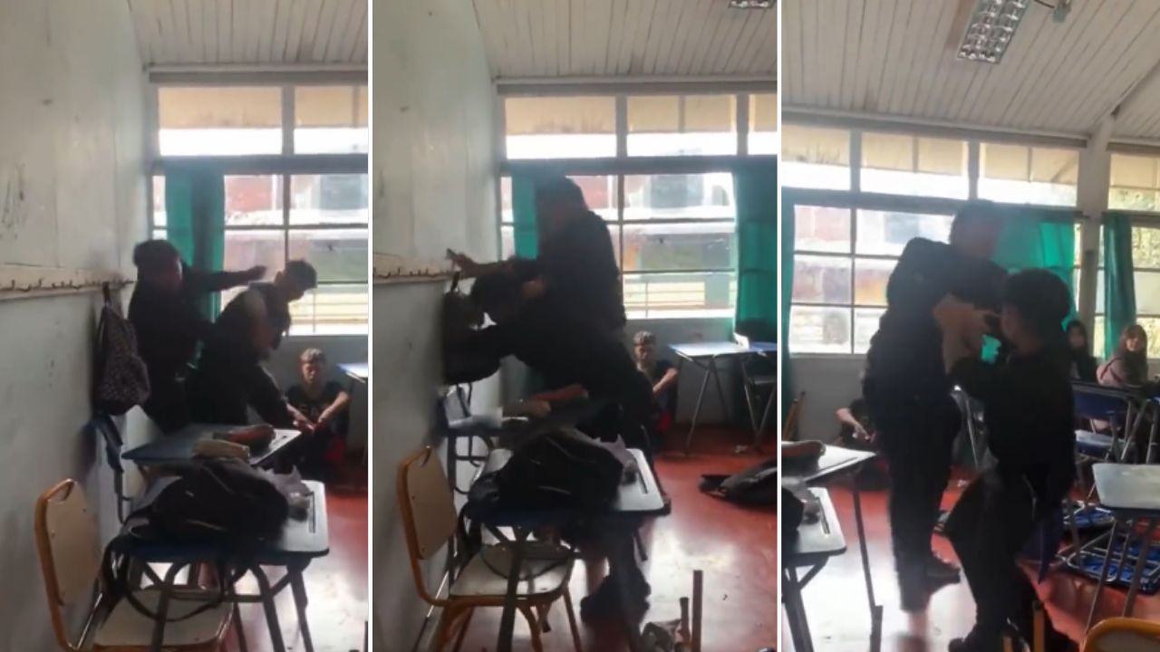 VIDEO: Alumno golpea brutalmente a profesor en pleno salón de clases | HRN