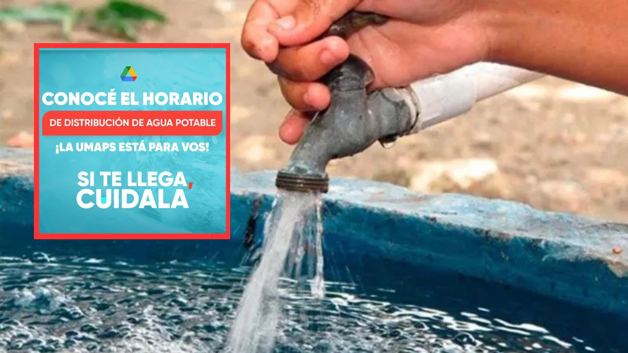 Horario de distribución de agua potable del 18 al 23 de junio en la ...