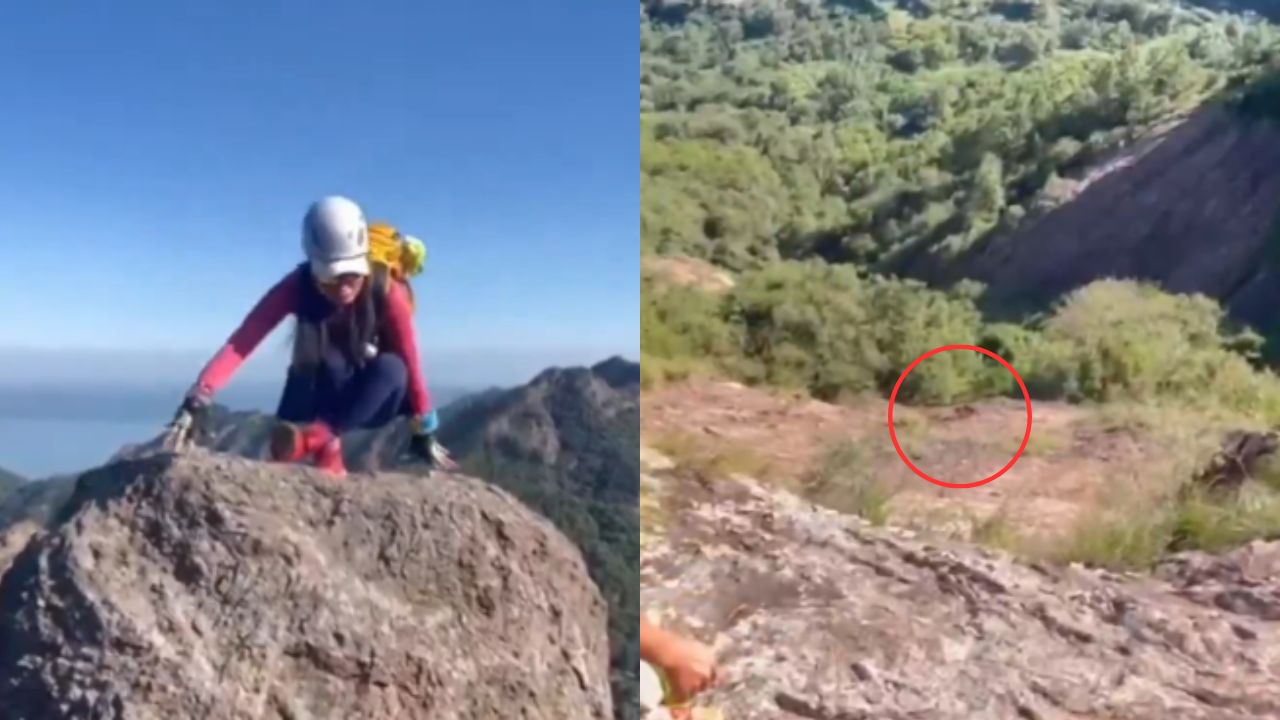 Revelan vídeo de cómo cayó a un barranco mujer que posaba para una foto ...