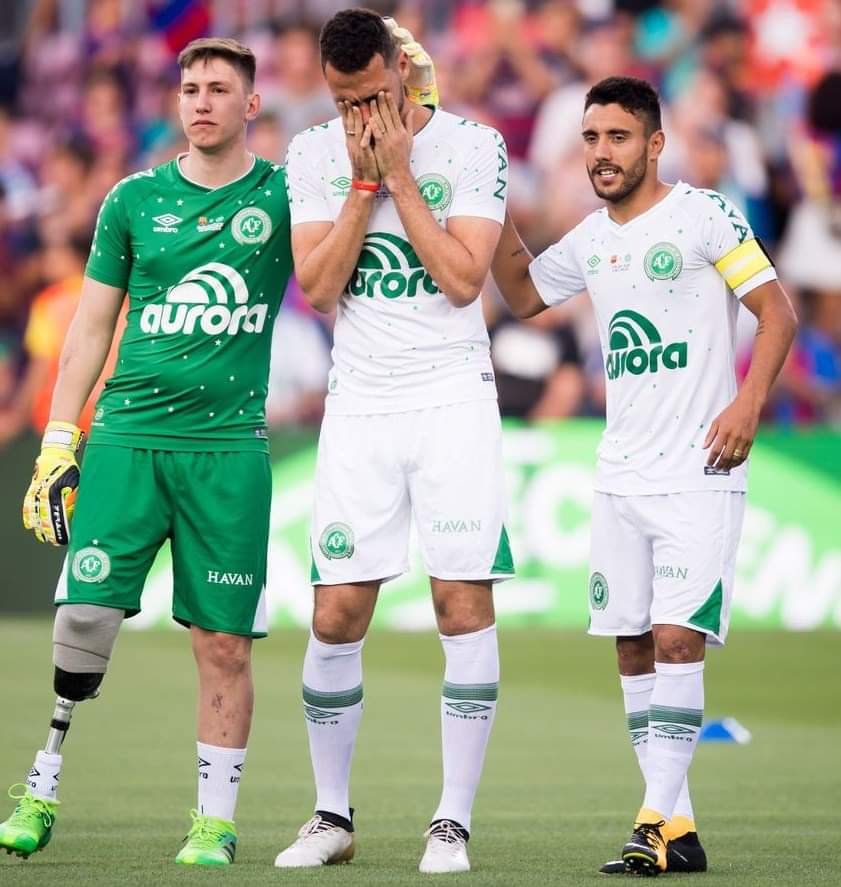 Jugadores sobrevivientes a la tragedia de avión del club Chapecoense