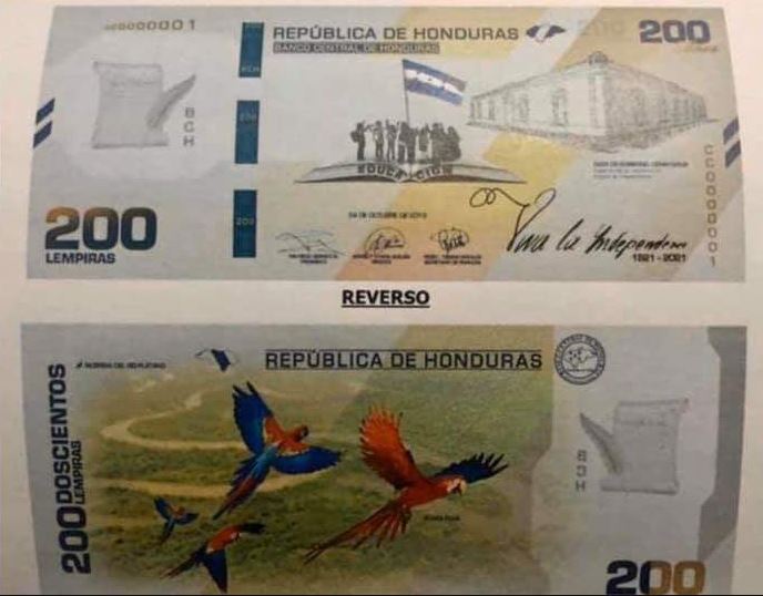 mujer billete de honduras