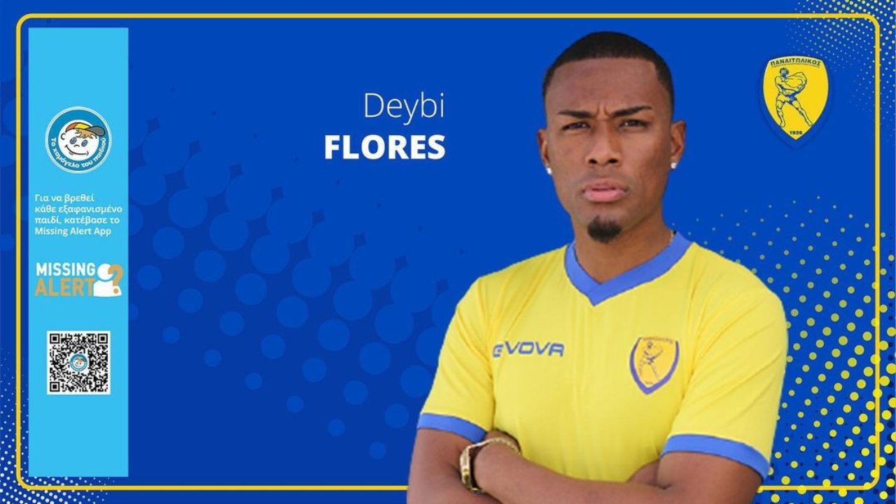 Así fue presentado el hondureño Deiby Flores en el de Grecia