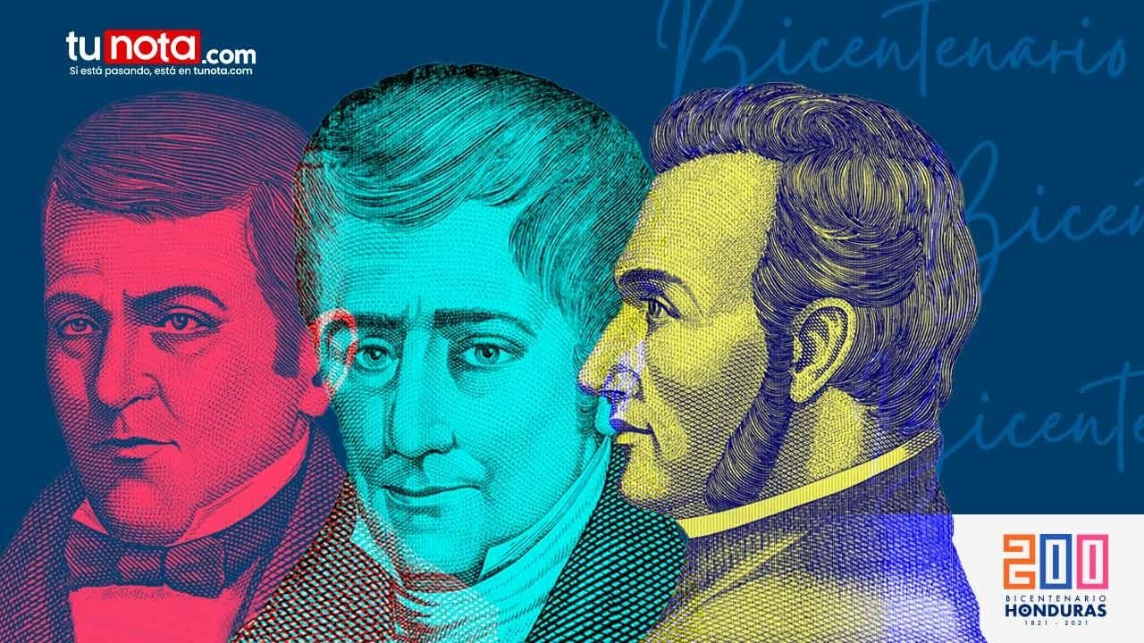 ¿Qué representaron José Cecilio del Valle, Francisco Morazán y Dionisio de Herrera en la independencia de Honduras?