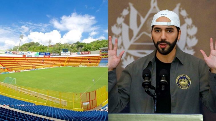 Nayib Bukele y el estadio de Cuscatlán