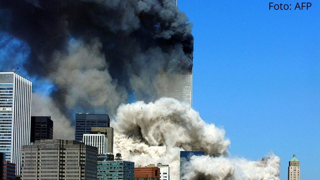 Foto de archivo sobre ataque a las torres gemelas