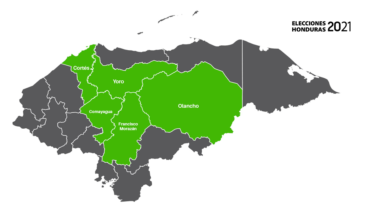 Cinco departamentos concentran el 55 de la carga electoral y serán