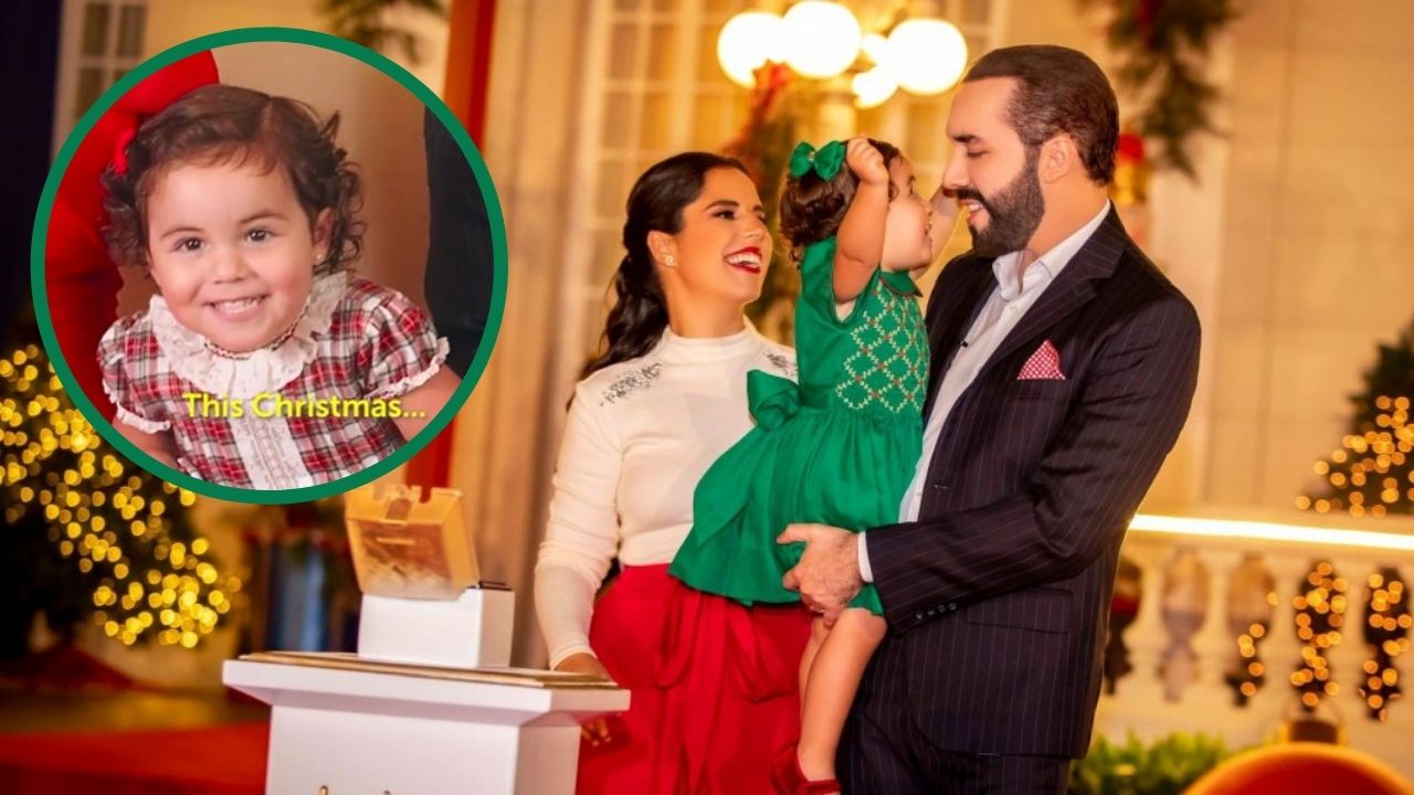 Layla opaca a su papá Nayib Bukele durante mensaje de Navidad, mira el