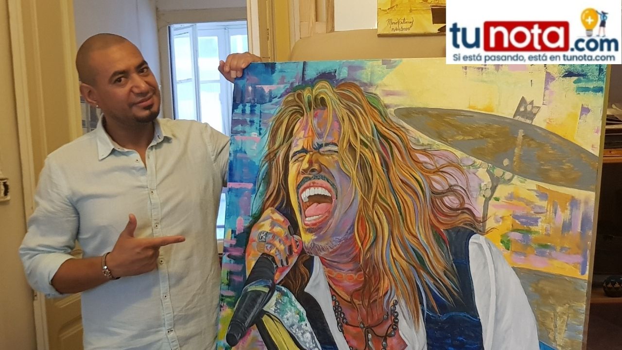 Mario Gutiérrez en tunota positiva, un catracho que expone su arte en Europa y América