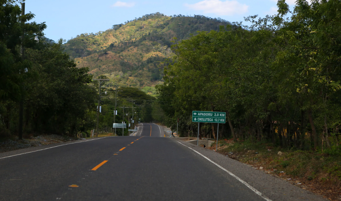 Carretera hacia Choluteca desde Tegucigalpa. Foto: Diario Tiempo