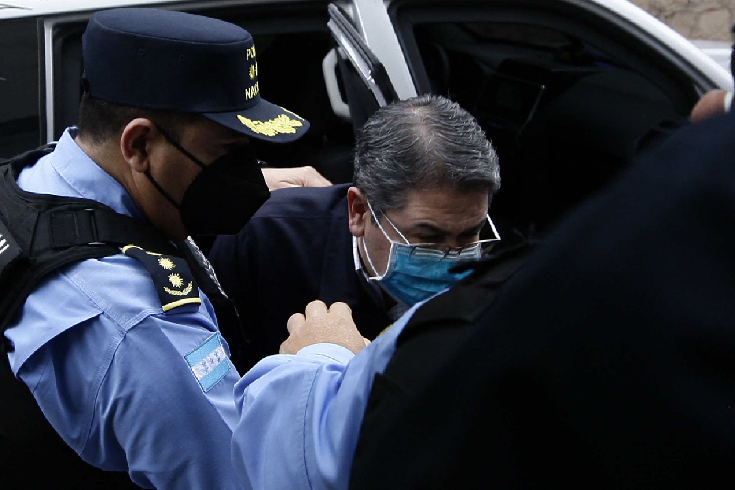 Actualmente Juan Orlando Hernández se encuentra apresado en el Distrito Sur de Nueva York. Foto: AFP