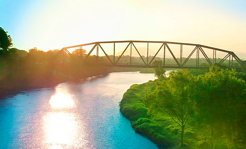 Río Chamelecón ubicado entre los departamentos de Copán, Santa Bárbara y Cortés. Foto: Diario El País