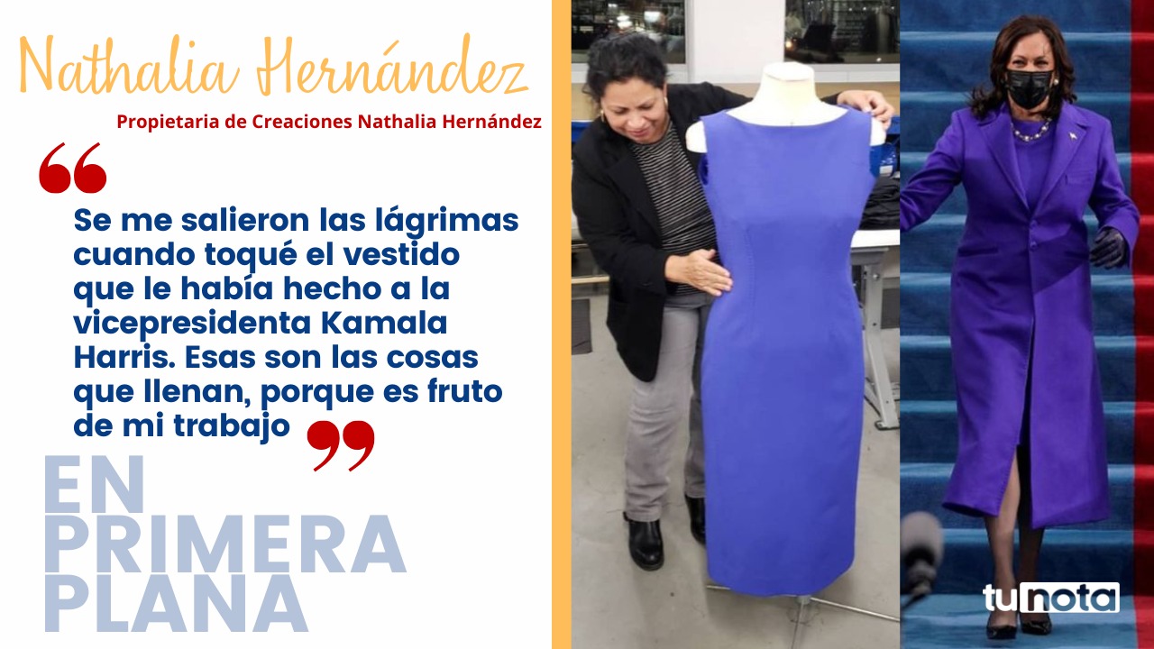 Nathalia Hernández, la hondureña de agallas que vistió a Kamala Harris y ya tiene su marca en