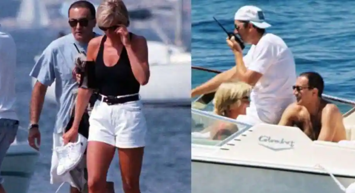 La princesa Diana y Dodi Fayed fueron vistos por paparazzi en el yate del millonario. Foto: WION