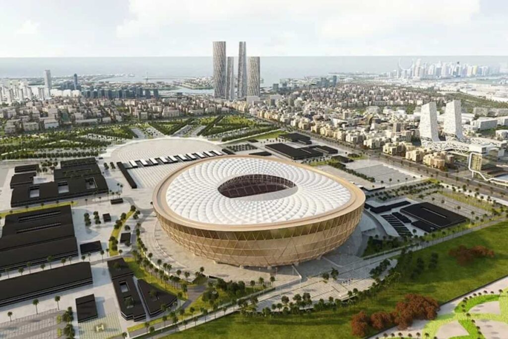 Vista área de Estadio Icónico de Lusail. Foto: Goal.com