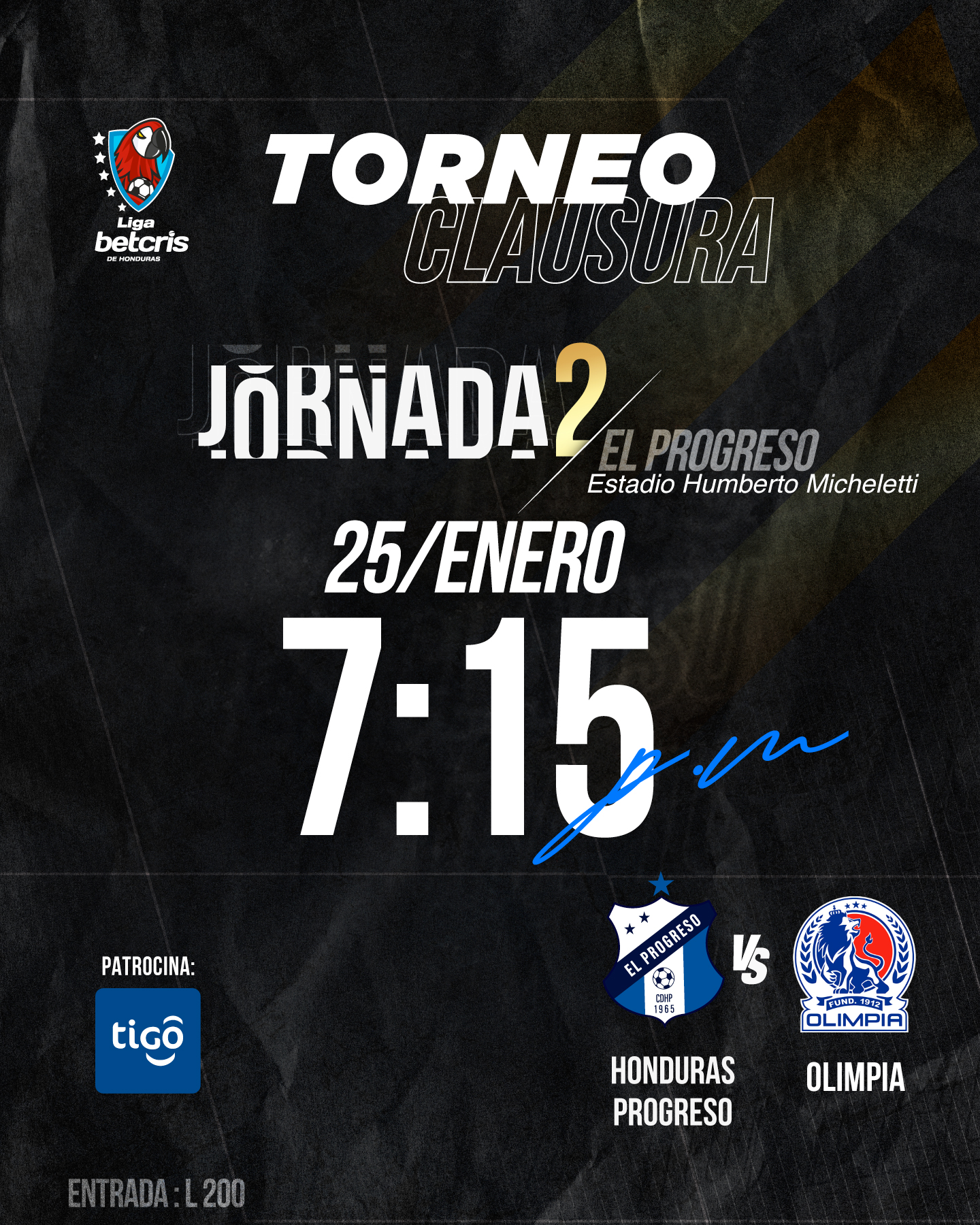 Honduras Progreso jugará contra el Olimpia a las 7:15 de la noche. Foto: Facebook