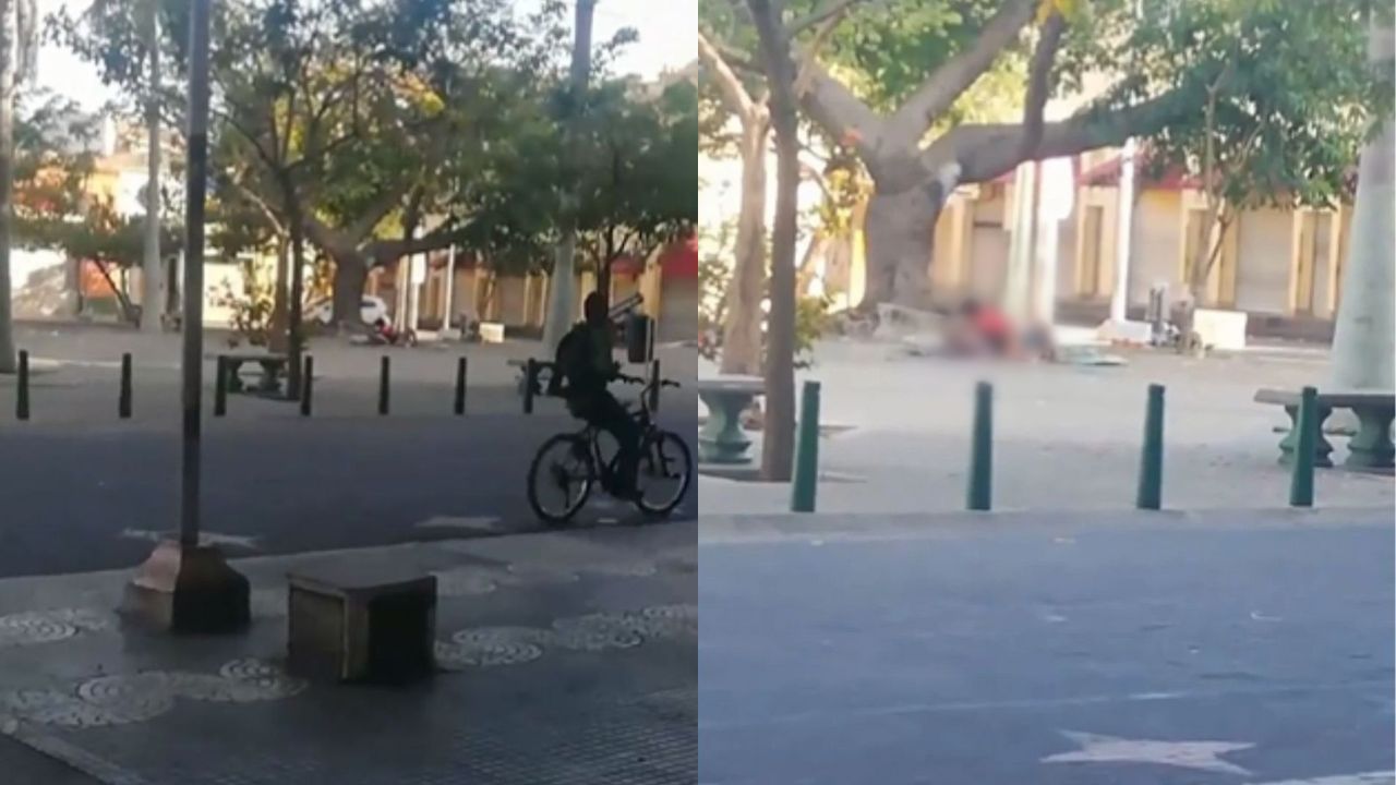 ¡Desvergonzados! Pareja es grabada teniendo intimidad en plena vía pública