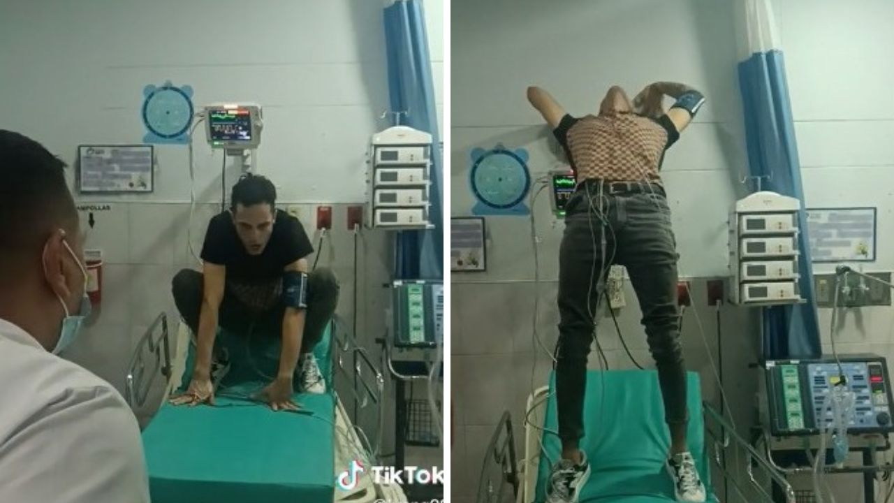 ¿Poseído por un demonio? Hombre genera pánico dentro de hospital