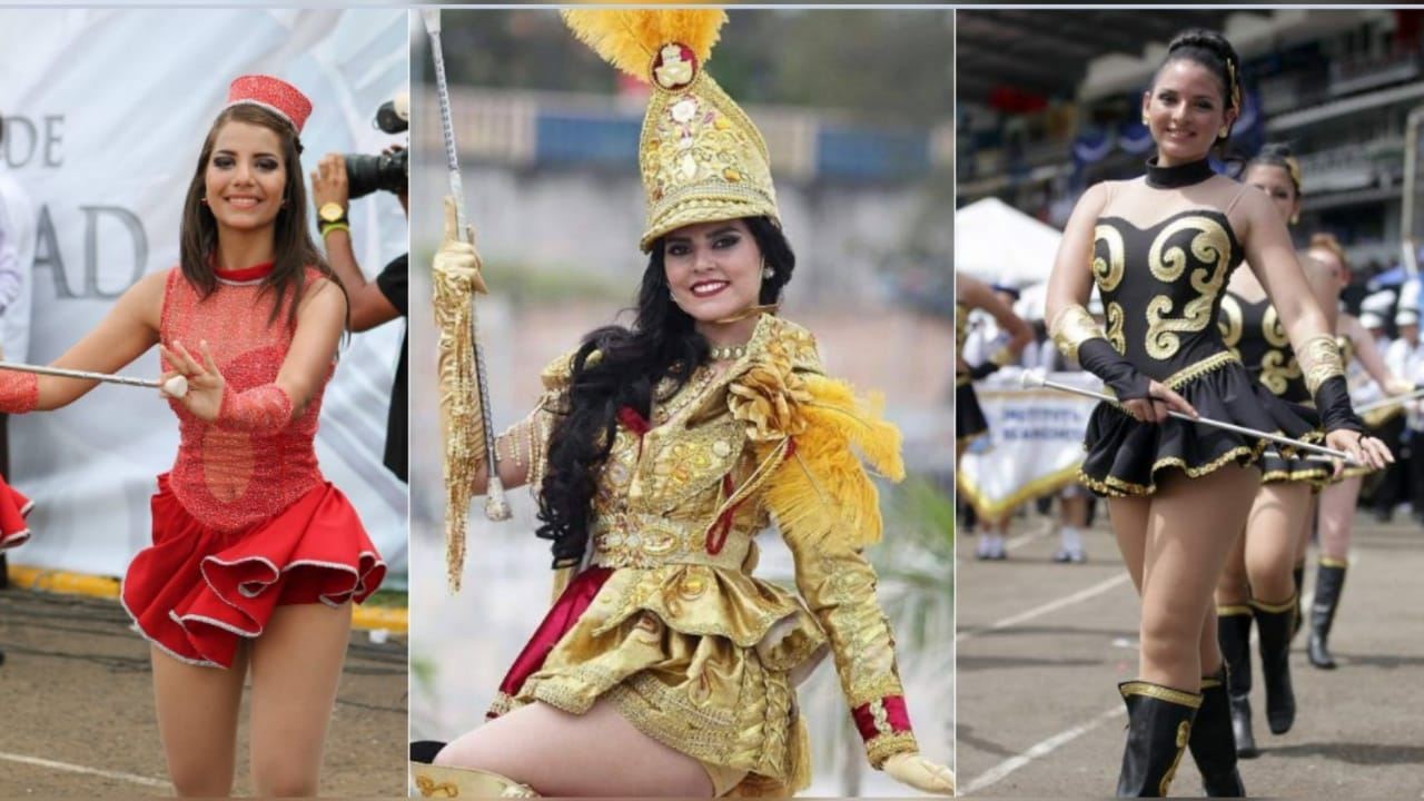 Palillonas, belleza y tradición en los desfiles patrios de Honduras