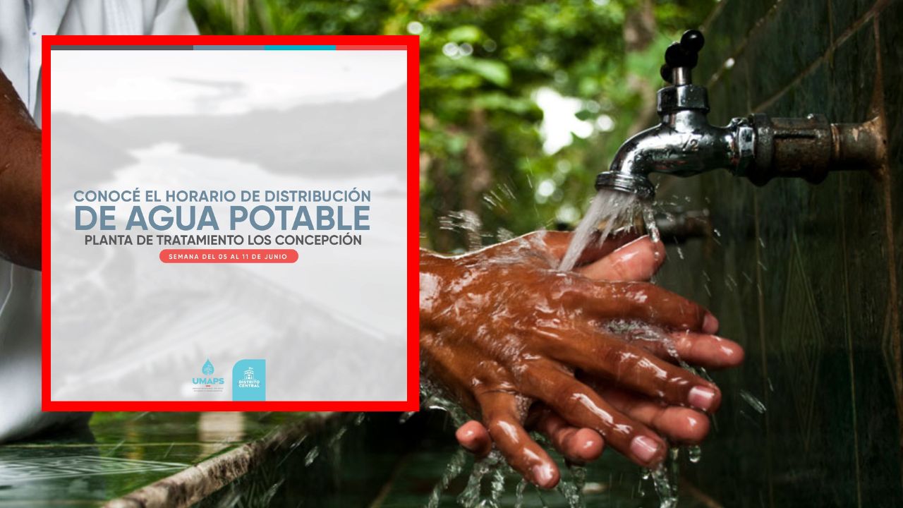 Horario de distribución de agua potable en Tegucigalpa desde el 5 hasta ...
