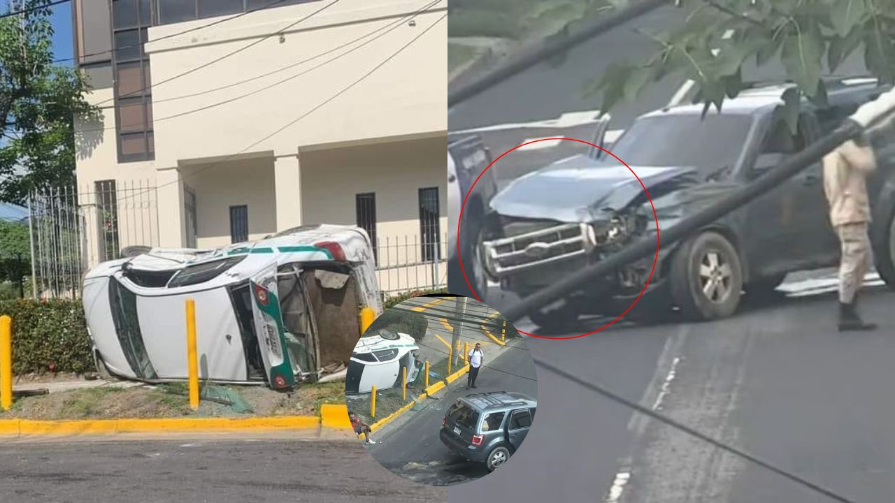 Cámaras del 911 captan accidente en San Pedro Sula