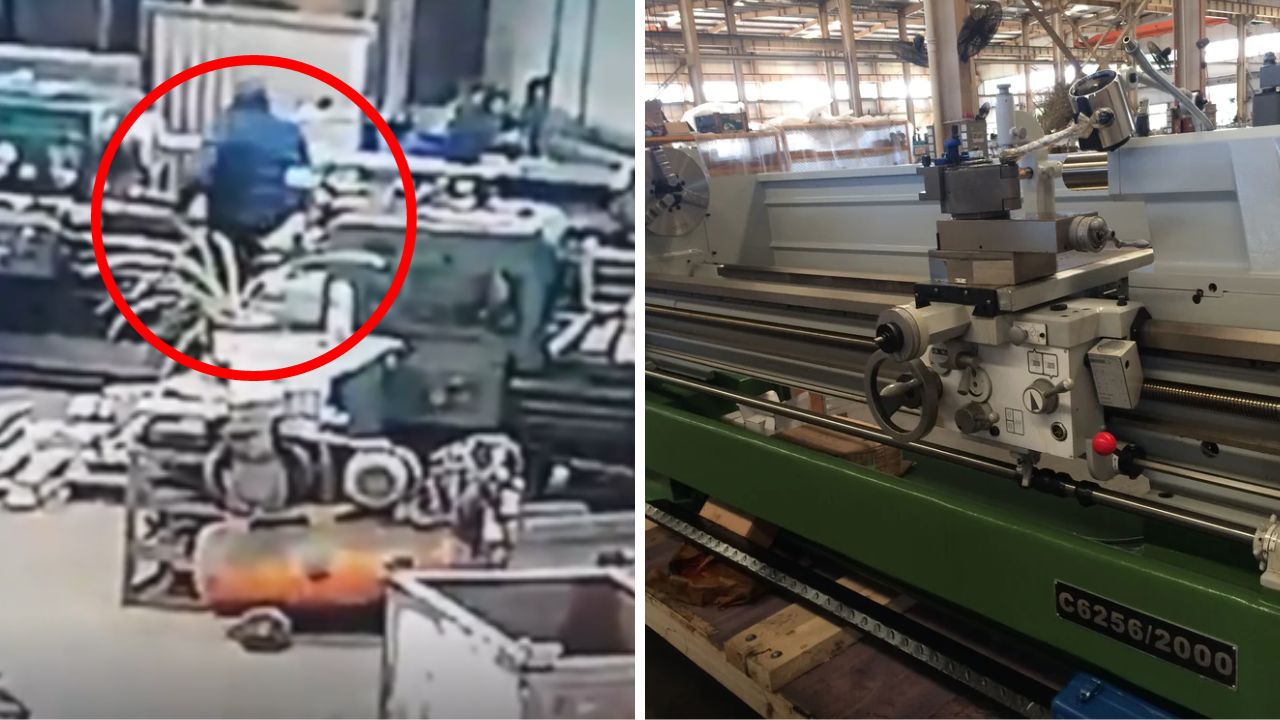 El video llamado 'Lathe machine incident' hace referencia a un accidente que se dio en Rusia, en donde un hombre perdió la vida por una máquina.