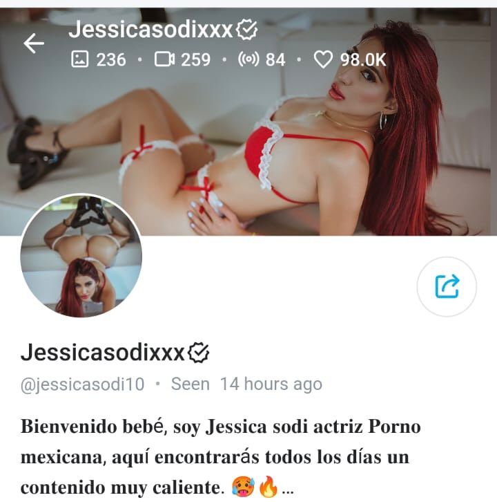 Jessica Sodi fotos y videos íntimos en Twitter y OnlyFans