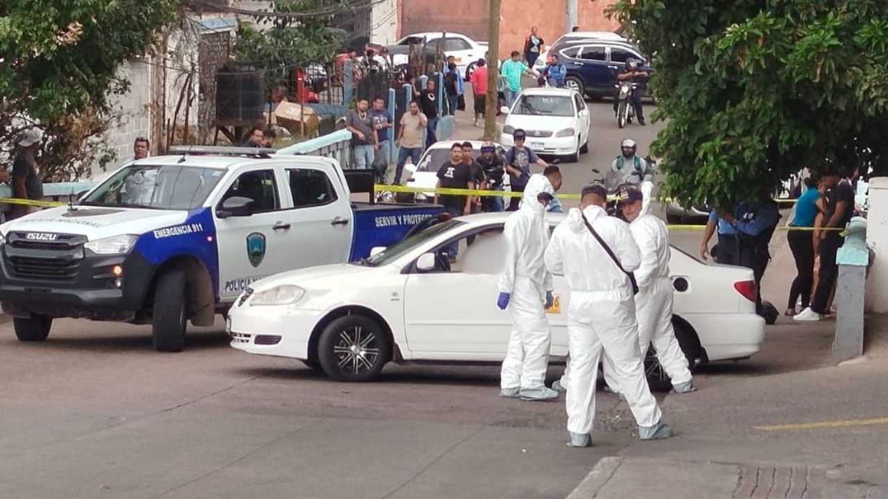 De un disparo, matan a taxista en plena calle de Tegucigalpa