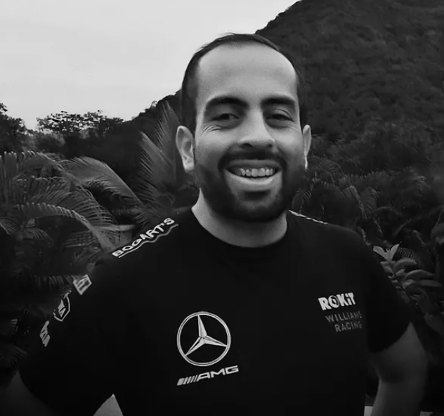 Fotografía de Juan David Forero en blanco y negro