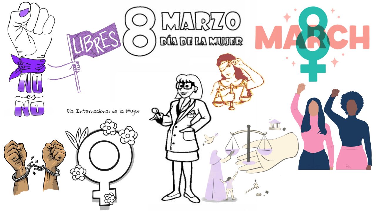 8 de marzo Día de la Mujer dibujos: obsequia un detalle en honor a todas