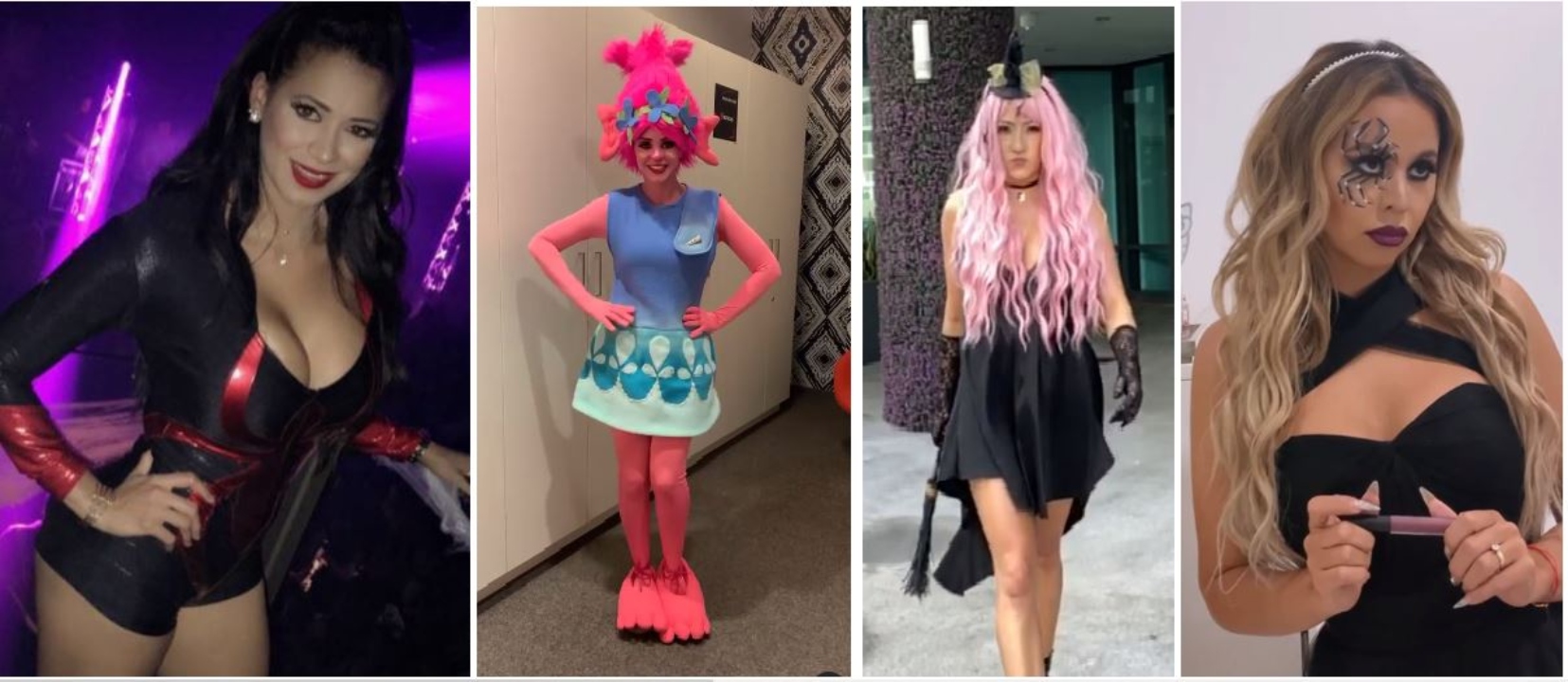 Famosas hondureñas radicadas en Estados Unidos celebran Halloween con