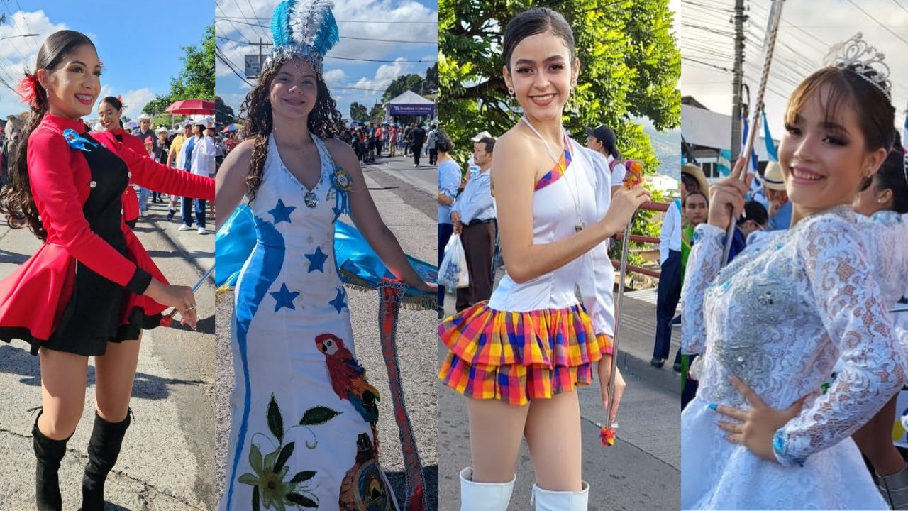 Independencia Honduras hermosas palillonas se roban el show en