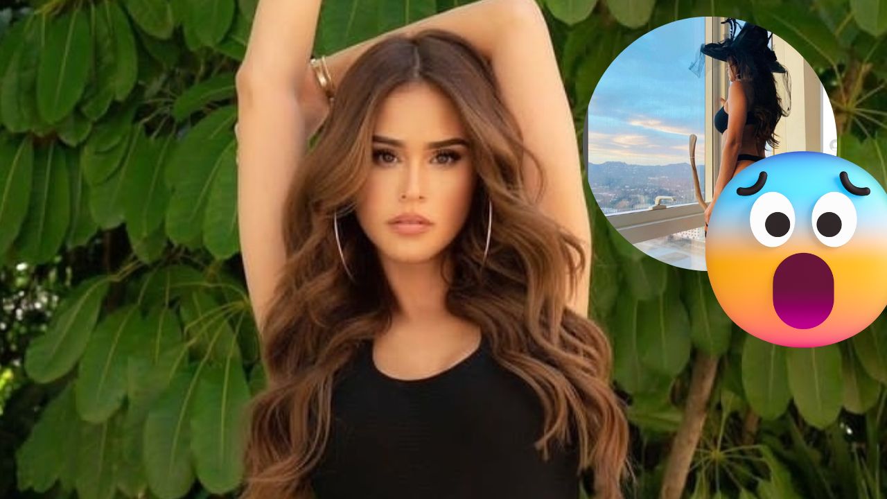 García sube la temperatura como una bella brujita para Halloween