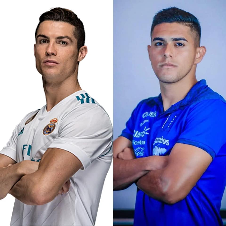 Cristiano Ronaldo y Luis Palma 