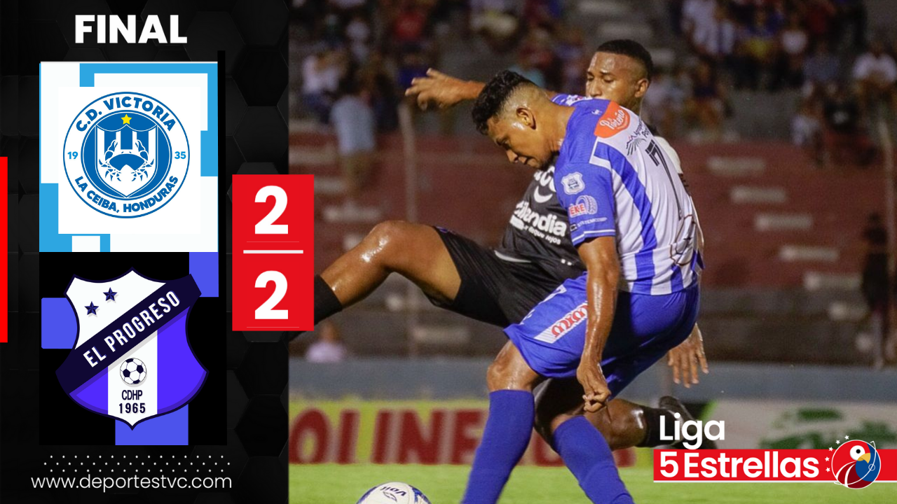 ¡Amargo empate! Honduras Progreso remonta ante Victoria y reparten