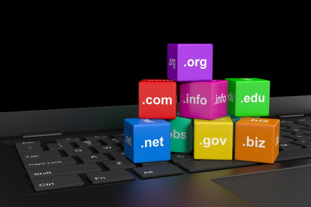 Domain names on colorful cubes