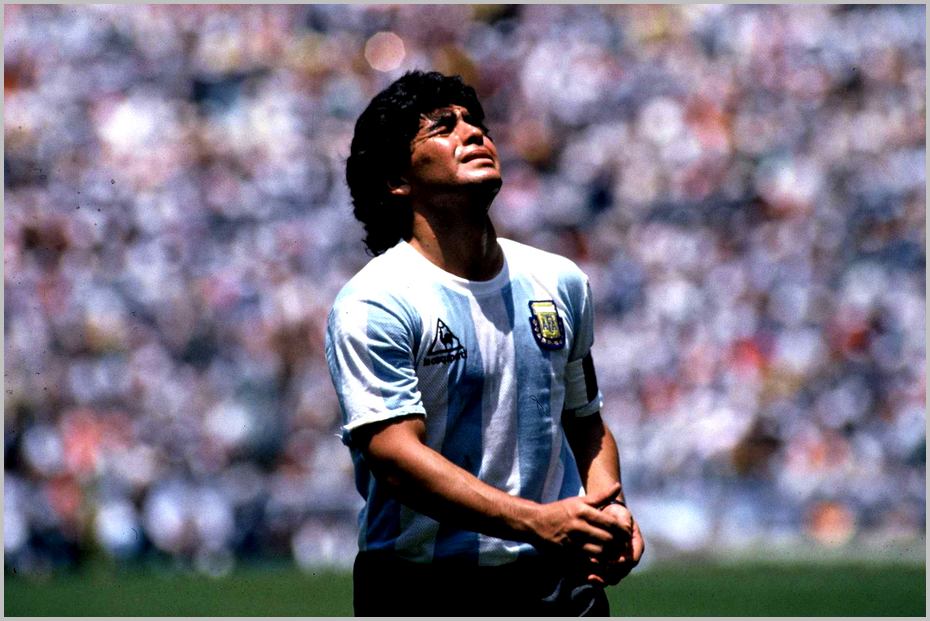 Diego Maradona lors de la Coupe du monde 1986 au Mexique. Crédit: 20minutes.fr /Image reprise sous autorisation