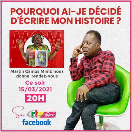 Martin Camus Mimb avait présenté son livre sur CRTV web. Crédit: CRTV /CC-BY