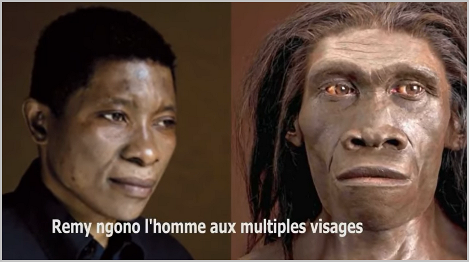 Dans le reportage de Vision 4, J. Rémy Ngono a été comparé à un homme des cavernes. Capture: YouTube /CC