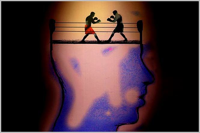 Il y a un combat de boxe dans le cerveau, entre les croyances et les agissements de l