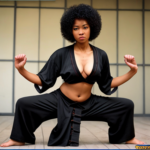 Bonus: Kung-Fu sexy black woman