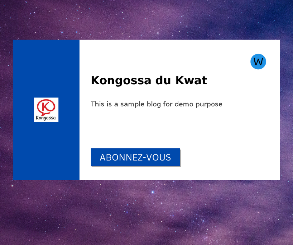 Présentation des vignettes de blogs