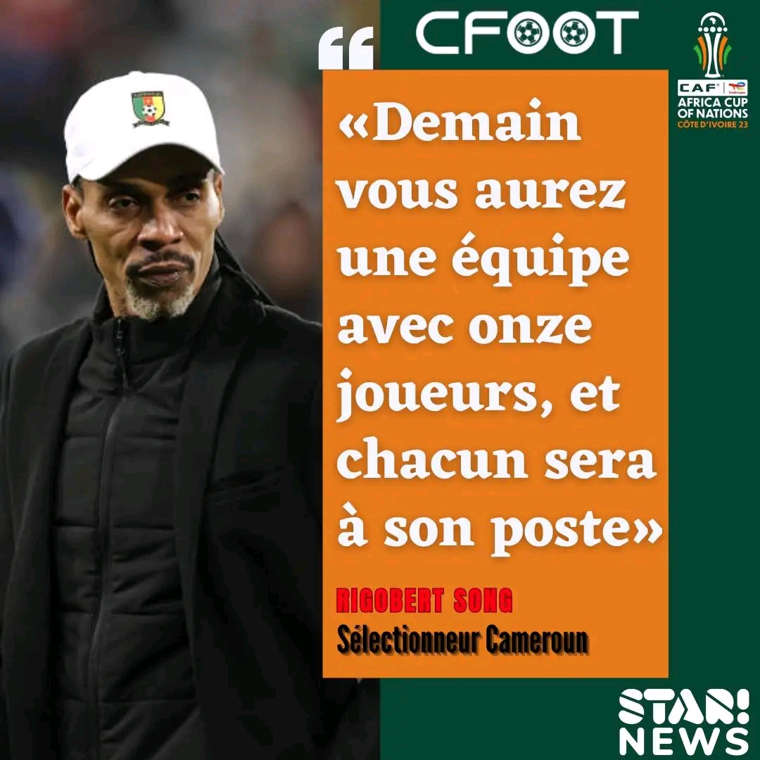 Les propos de Rigobert Song avant le match contre le Sénégal à la CAN 2023&nbsp;