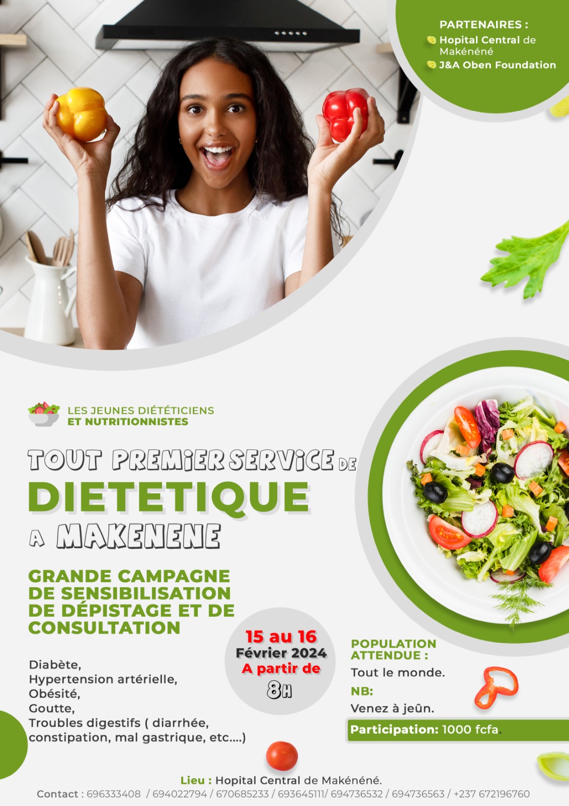 Visuel sur la campagne de sensibilisation et de dépistage du 15 au 16 février 2024.&nbsp;