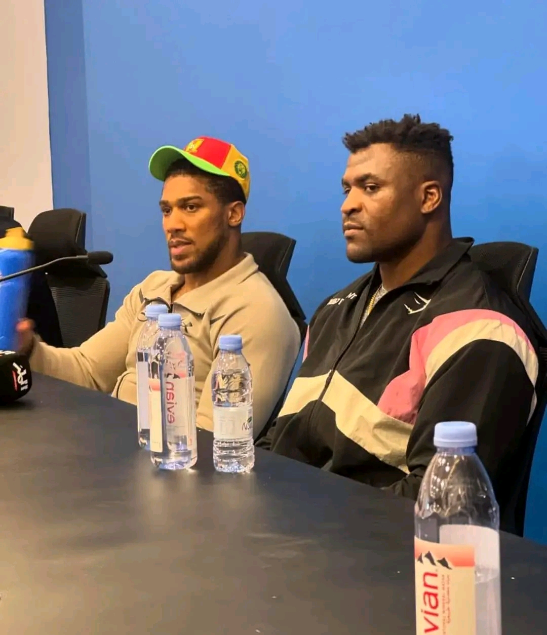 Ngannou et Joshua conférence d