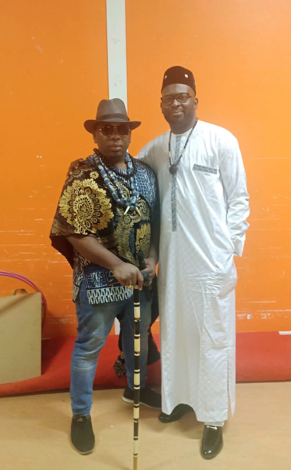 Brice et Mr Lionel Kharim Reetchy Président fondateur de Afrik