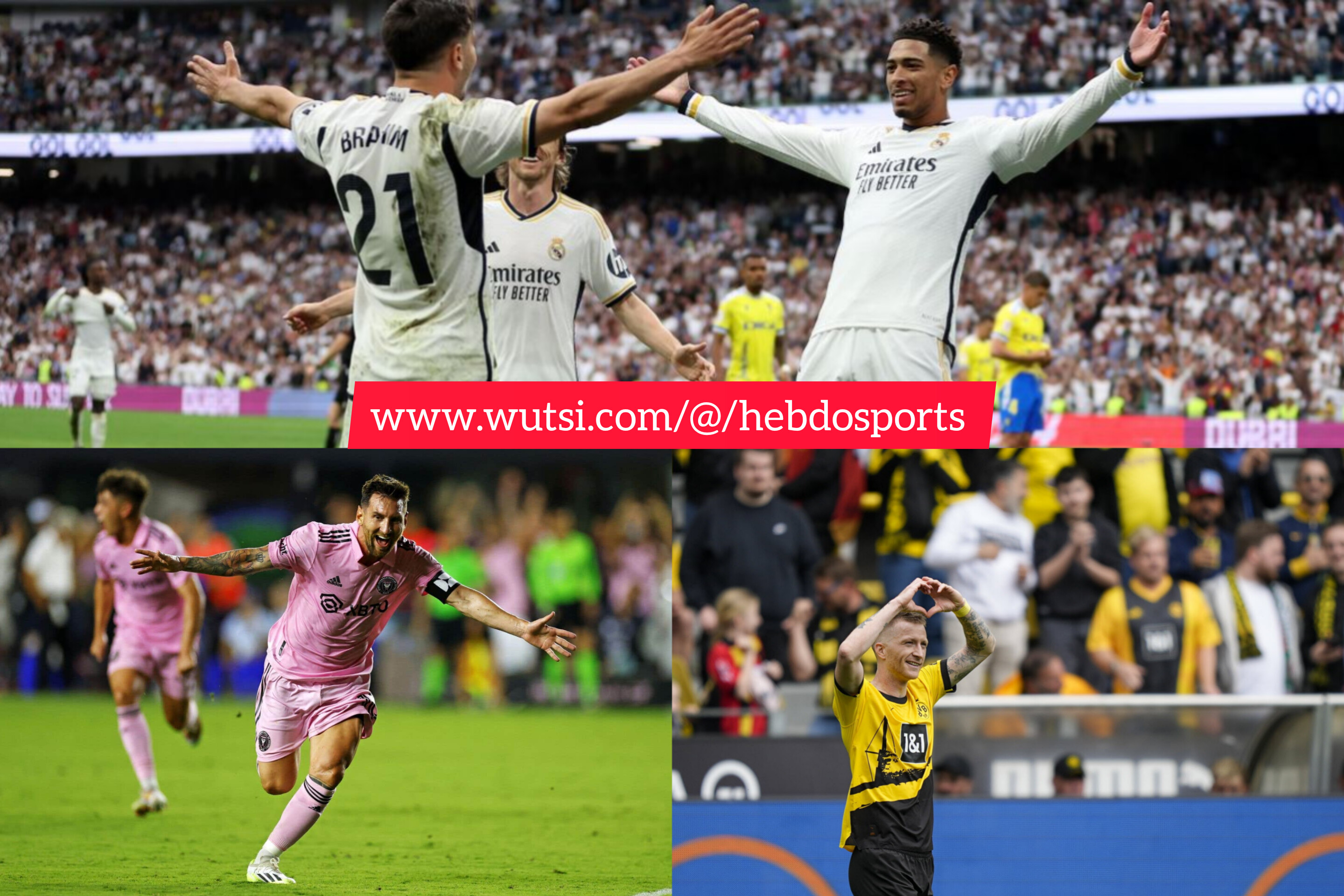 Hebdo-sports 1 : Le real champion, Messi régale et Dortmund fait le plein de confiance avant Paris.