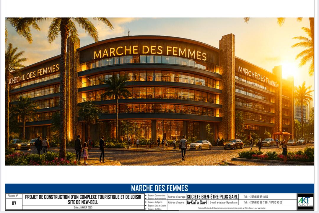 CAMEROUN - ECONOMIE : DOUALA 2 -  - 20 Milliards de FCFA, Le prix du Renouveau au Marché Funkel